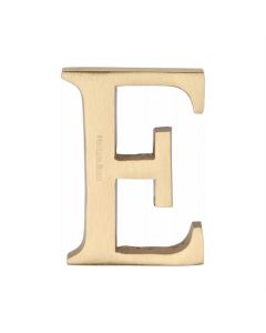Heritage Brass C1565 2 E-SB Alphabet E Pin Fix 51mm (2) Satin Brass Finish