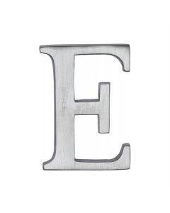 Heritage Brass C1565 2 E-SC Alphabet E Pin Fix 51mm (2) Satin Chrome Finish