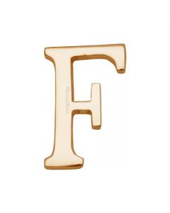 Heritage Brass C1565 2 F-PB Alphabet F Pin Fix 51mm (2) Polished Brass Finish