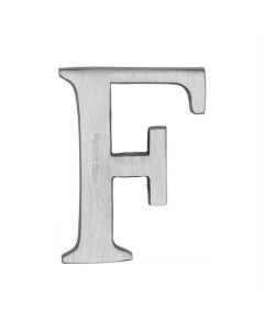 Heritage Brass C1565 2 F-SC Alphabet F Pin Fix 51mm (2) Satin Chrome Finish