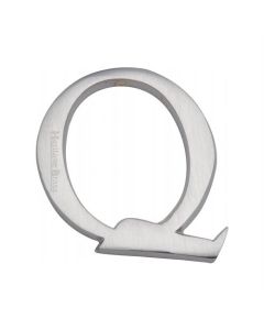 Heritage Brass C1565 2 Q-SC Alphabet Q Pin Fix 51mm (2) Satin Chrome Finish