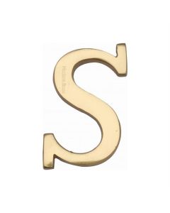 Heritage Brass C1565 2 S-PB Alphabet S Pin Fix 51mm (2) Polished Brass Finish