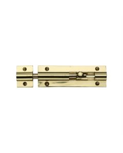 Heritage Brass C1580 3-PB Door Bolt Straight 3 x 1 Polished Brass Finish