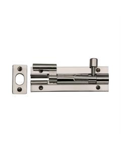 Heritage Brass C1592 4-PNF Door Bolt Necked 4 x 1.25 Polished Nickel finish