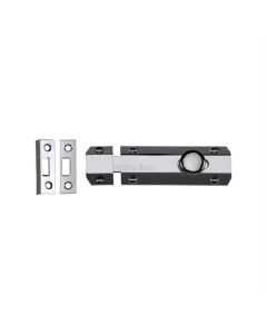 Heritage Brass C1685 4-PC Door Bolt Flat 4 Polished Chrome finish