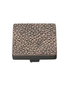 Heritage Brass C3653 38-AC Cabinet Knob Square Stingray Design 38mm Aged Copper finish