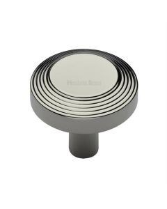 Heritage Brass C3956 32-PNF Cabinet Knob Ridge Design 32mm Polished Nickel finish