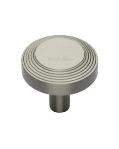 Heritage Brass C3956 32-SN Cabinet Knob Ridge Design 32mm Satin Nickel finish