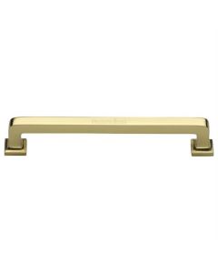 Heritage Brass C3964 254-PB Cabinet Pull Square Vintage Design 254mm CTC Polished Brass Finish