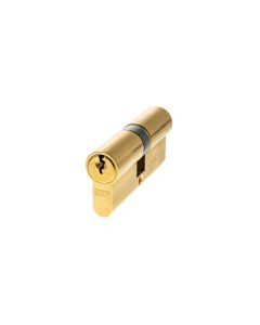 AGB Euro Profile 5 Pin Double Cylinder 35-35mm (70mm) - Polished Brass C603013030