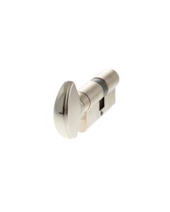 AGB Euro Profile 5 Pin Cylinder Key to Turn 30-30mm (60mm) - Polished Nickel C620062525