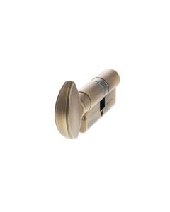 AGB Euro Profile 5 Pin Cylinder Key to Turn 30-30mm (60mm) - Matt Antique Brass C620722525