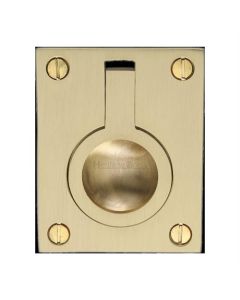 Heritage Brass C6337 38-SB Cabinet Pull Flush Ring Design 38mm Satin Brass finish