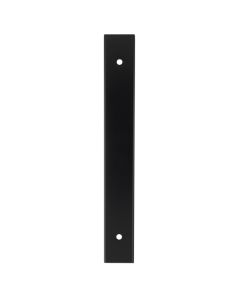 Rectangular Cabinet Pull Backplate-Black-168x22x3mm - 128mm c/c AWBP128BL by Alexander and Wilks