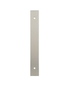 Rectangular Cabinet Pull Backplate-Satin Nickel-168x22x3mm - 128mm c/c AWBP128SN by Alexander and Wilks