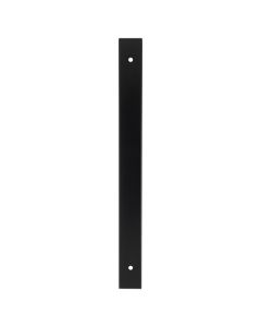Rectangular Cabinet Pull Backplate-Black-232x22x3mm - 192mm c/c AWBP192BL by Alexander and Wilks