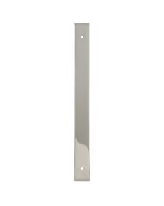 Rectangular Cabinet Pull Backplate-Polished Nickel-232x22x3mm - 192mm c/c AWBP192PN by Alexander and Wilks