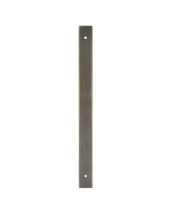 Rectangular Cabinet Pull Backplate-Antique Brass-264x22x3mm - 224mm c/c AWBP224AB by Alexander and Wilks