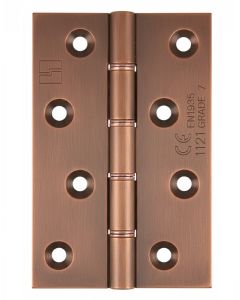 Simonswerk 1240CE Double Phosphor Bronze Washered Brass Butt Hinge CE marked FD30 fire rated 100mm x 65mm c/w Screws Copper Bronze