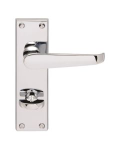 Carlisle Brass M31WCCP Victorian Lever On Backplate - Privacy Polished Chrome