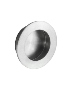 IRONZONE CCF050SSS Concealed Circular Flush Pull Handles 50mm in Satin Stainless Steel