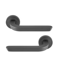 Manital Cloud Door Handle on Rose - Anthracite