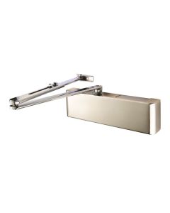 Eurospec CDG025/PNP (Dcv2025Bc) Overhead Door Closer En2-5 By Spring C/W Back Check C/W Fig 6 Bracket En1154 - Polished Nickel Polished Nickel Plated