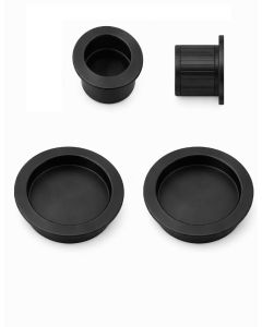 Acre & Clutton Sliding Door Flush Pull Handle Set 57mm Matte Black