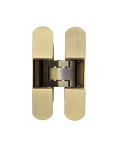 Ghost 140mm Concealed Fire Door Hinge Antique Brass-140x25x79.5mm-CH60AB-Frelan Hardware
