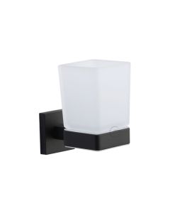 M.Marcus CHE-TUMBLER-BLK Single tumbler holder with glass Matt Black