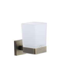 M.Marcus CHE-TUMBLER-MA Single tumbler holder with glass Antique Bronze