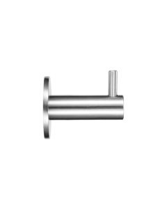 STEELWORKS Wall Mounted Single Coat Hook 42mm Projection 35mm Rose Satin Stainless Steel