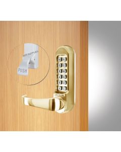 CODELOCKS 500 Mechanical Digital Locks 500 series Front Plate Only Panic Kit PVD Polished Brass