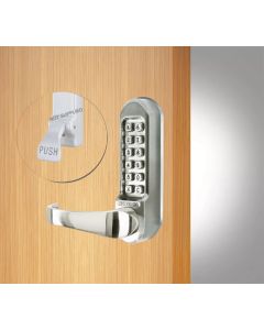 CODELOCKS 505 Mechanical Digital Locks 500 series Front Plate Only Passage- Panic Kit PVD Stainless Steel