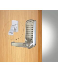 CODELOCKS 600 Mechanical Digital Locks 600 series Front Plate Only - Panic Kit PVD Brushed Steel