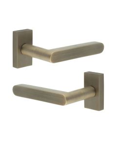 CR-101 Antique Brass Multi Point Rectangular Rose Door Handle CR-101D4AB by Frelan