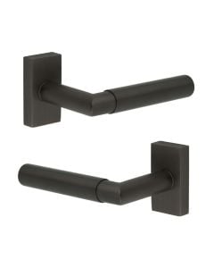 CR-102 Dark Bronze Multi Point Rectangular Rose Door Handle CR-102D4DB by Frelan