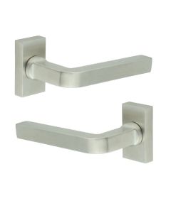 CR-104 Satin Stainless Steel Multi Point Rectangular Rose Door Handle CR-104D4SSS by Frelan