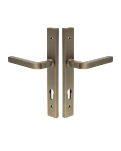 CR-104 Antique Brass Multi Point Backplate Door Handle CR-104G4AB by Frelan