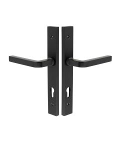 CR-104 Black Multi Point Backplate Door Handle CR-104G4MB by Frelan