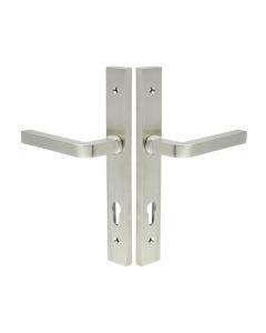 CR-104 Satin Stainless Steel Multi Point Backplate Door Handle CR-104G4SSS by Frelan