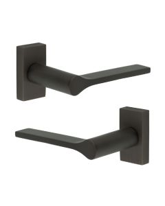 CR-105 Dark Bronze Multi Point Rectangular Rose Door Handle CR-105D4DB by Frelan