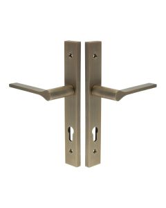 CR-105 Antique Brass Multi Point Backplate Door Handle CR-105G4AB by Frelan