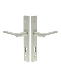 CR-105 Satin Stainless Steel Multi Point Backplate Door Handle CR-105G4SSS by Frelan