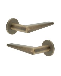 CR-107 Antique Brass Fixed Dead Door Handle CR-107A3AB by Frelan