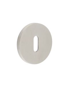 CR-R10 Satin Stainless Steel Standard Keyway Round Rose Escutcheon CR-R10SSS by Frelan
