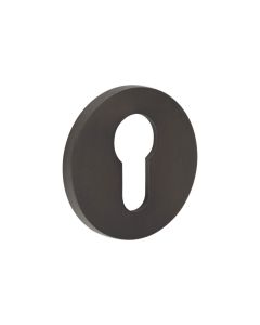 CR-S10 Dark Bronze Euro Keyway Round Rose Escutcheon CR-S10DB by Frelan