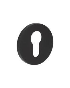 CR-S10 Black Euro Keyway Round Rose Escutcheon CR-S10MB by Frelan