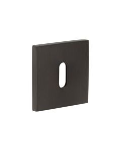 CR-T10 Dark Bronze Standard Keyway Square Rose Escutcheon CR-T10DB by Frelan