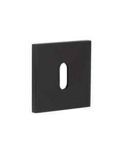 CR-T10 Black Standard Keyway Square Rose Escutcheon CR-T10MB by Frelan